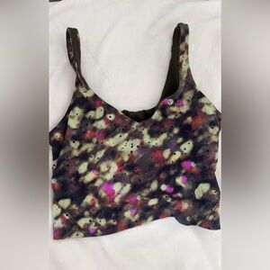 Lululemon multi color align tank. It’s in good condition and very comfortable.